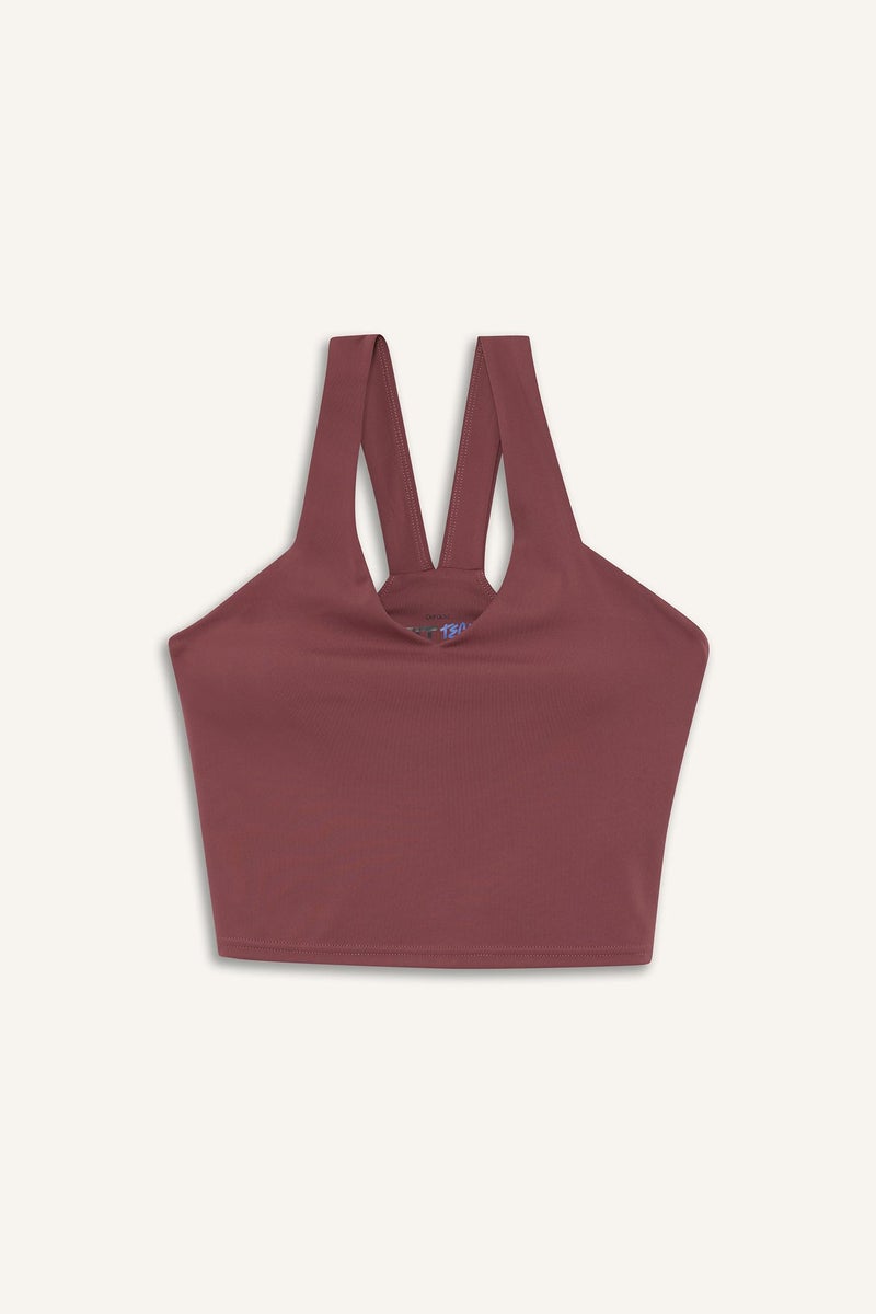 DeFacto Red Woman Crew Neck Bra Casual - Image 5